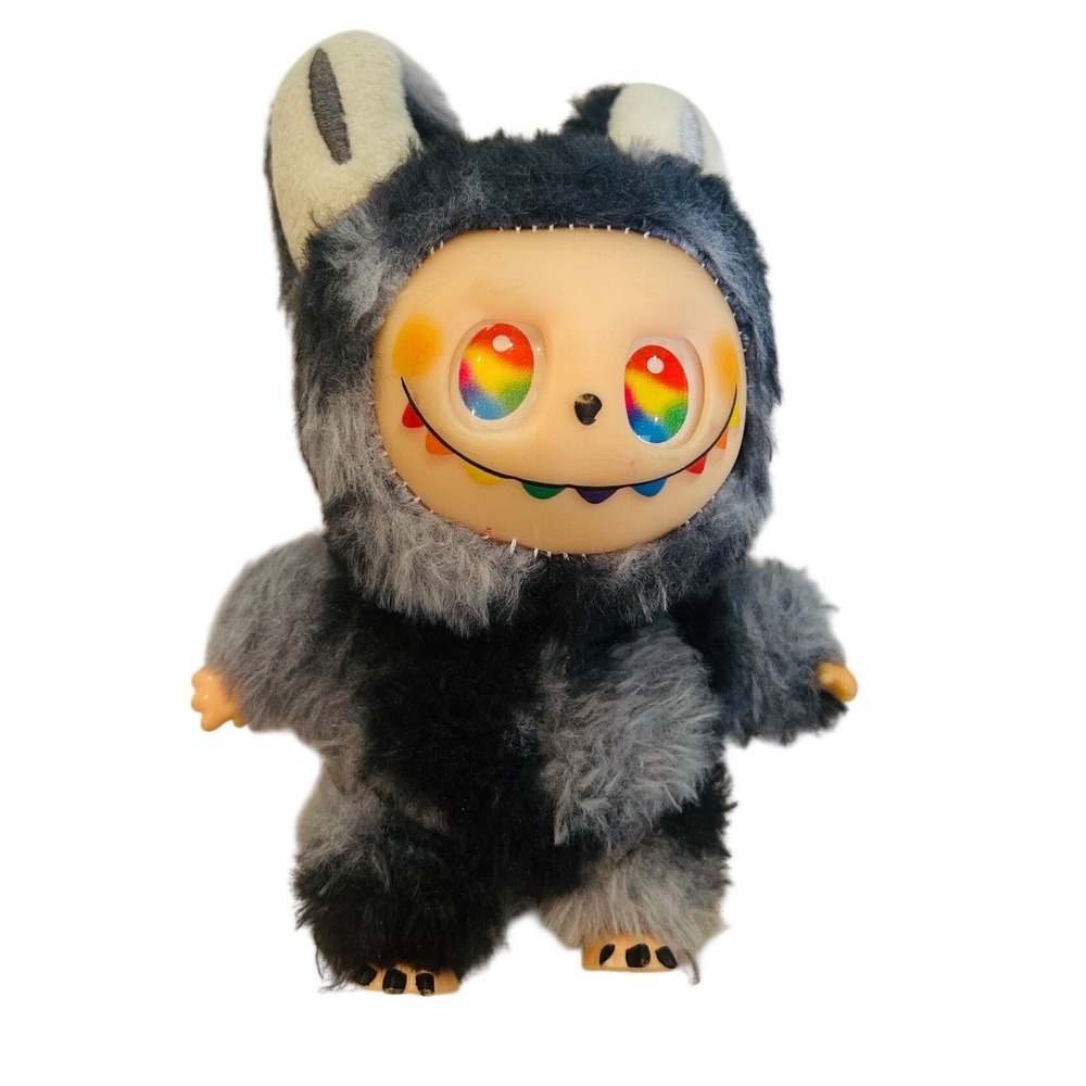 POP MART Labubu The Monsters Big Into Energy V3 Secret ID Rainbow Plush Pendant